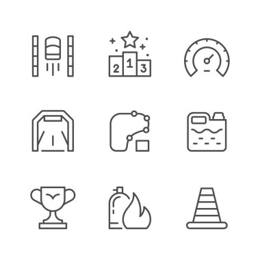 Küme satır simgeler yarış