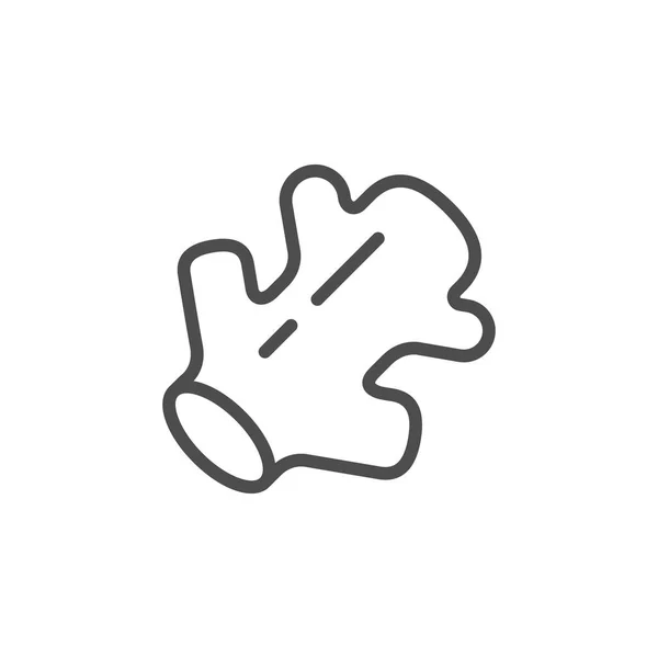 Zencefil satırı simgesi — Stok Vektör