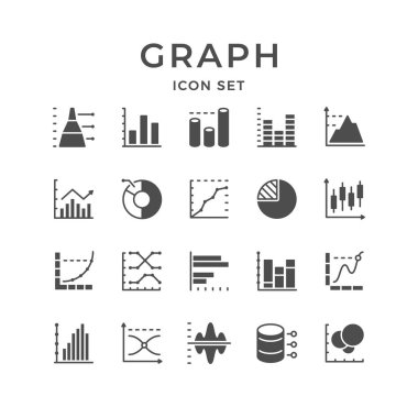 Grafik ve diyagram Icons set