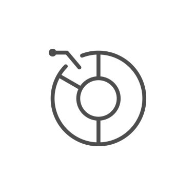 Pasta grafiği satırı simgesi