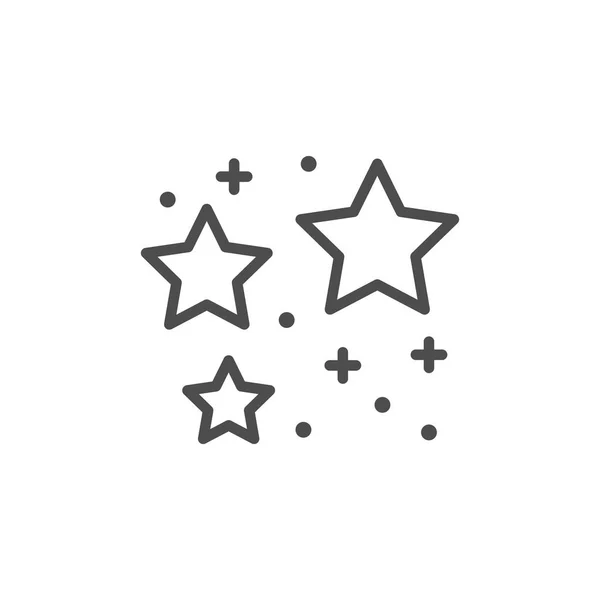 Pictograma liniei stele — Vector de stoc