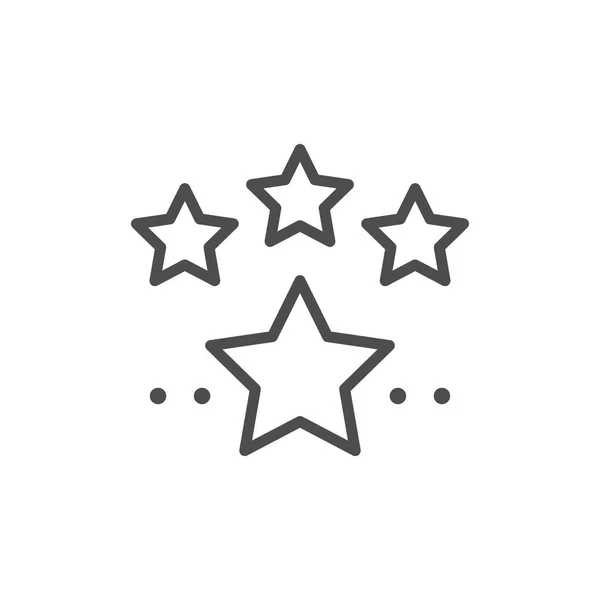 Εικονίδιο γραμμή αστέρια — Διανυσματικό Αρχείο