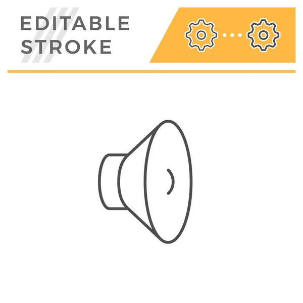 Audio speaker line icon — Stock Vector
