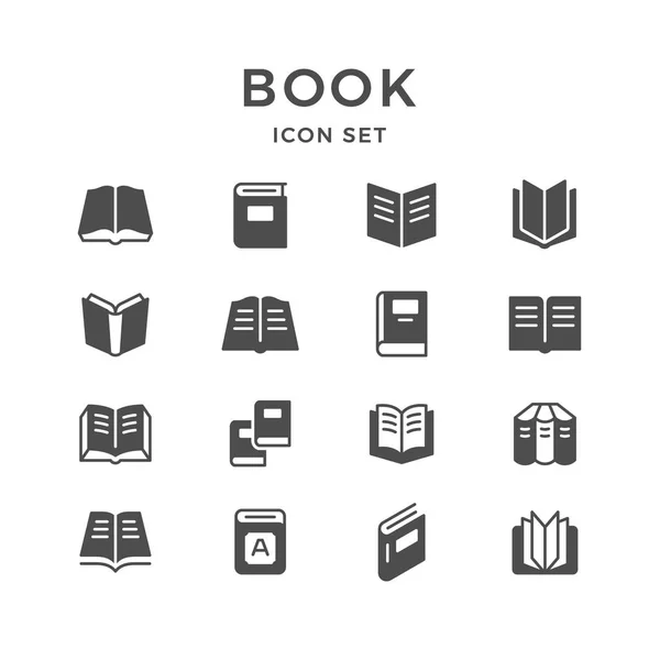 Conjunto de ícones do livro — Vetor de Stock