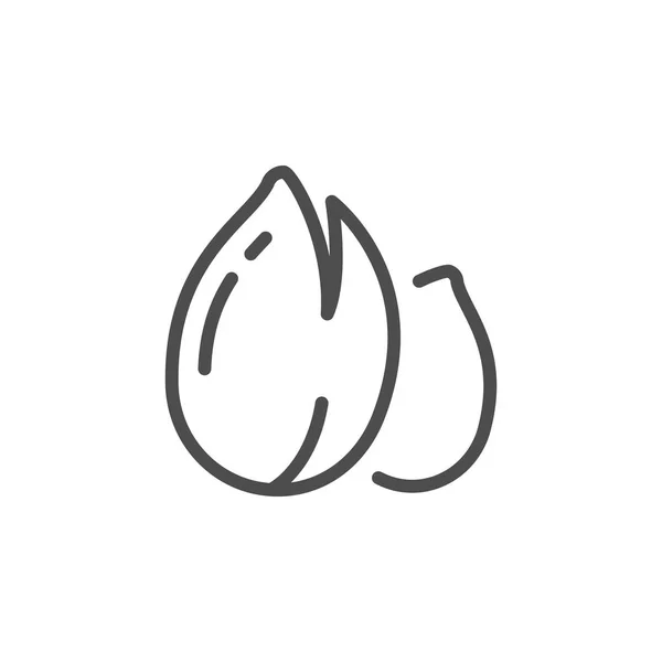 Icono de línea de pistachos — Archivo Imágenes Vectoriales