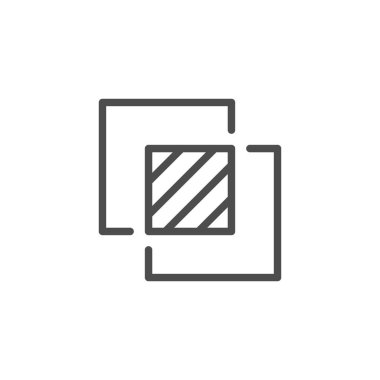 Kaplamanın efekt çizgisi simgesi