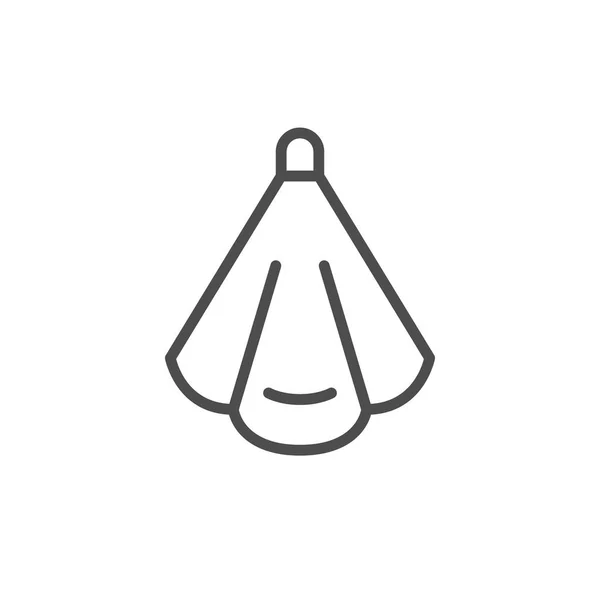 Towel line icon — Stock Vector