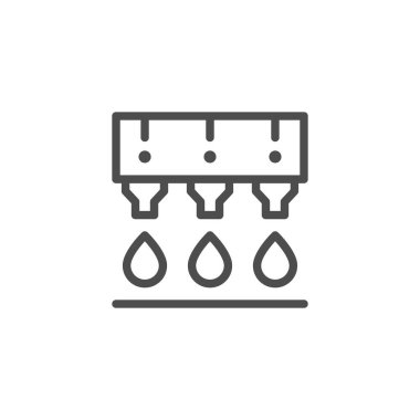 Mürekkep yazdırma çizgisi simgesi