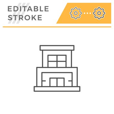 Modern bina satır simgesi