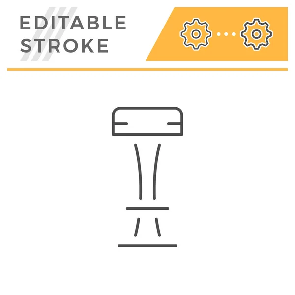 Bar stool line icon — Stock Vector