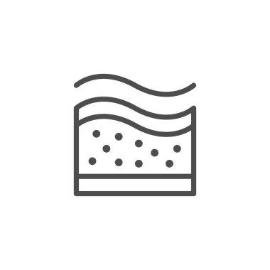 Ortopedik yatak bellek hattı simgesi