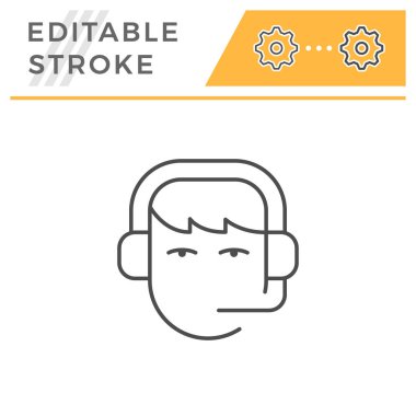 Çağrı merkezi operatör satırı simgesi