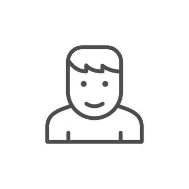 Kişi avatar hattı modern simge
