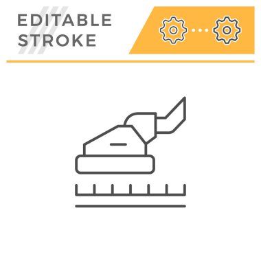 Halı temizleme düzenlenebilir kontur çizgisi simgesi