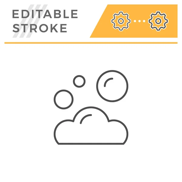 Foam editable stroke line icon — Stock Vector
