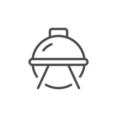 Taşınabilir ızgara hattı anahat simgesi