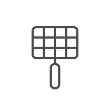 Izgara ızgara satır ana hatları simgesi