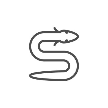 Eel çizgi Anahat Modern simge