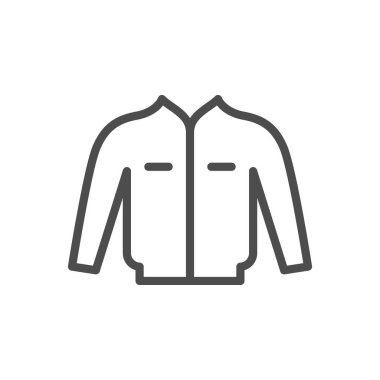 Ceket hattı anahat modern simgesi