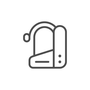 Dalış ekipmanları hattı anahat simgesi