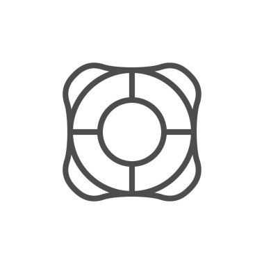 Lifebuoy hattı anahat modern simge