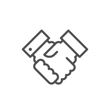 El sıkışma hattı modern simge anahat