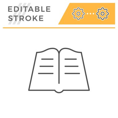 Düzenlenebilir kontur çizgisi simgesi kitap