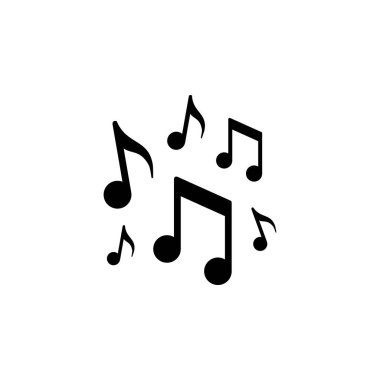 Müzik notaları simgesi ve müzik konsepti