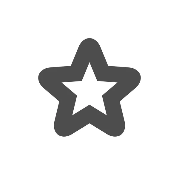 Ícone estrela. Conceito de símbolo simples — Vetor de Stock