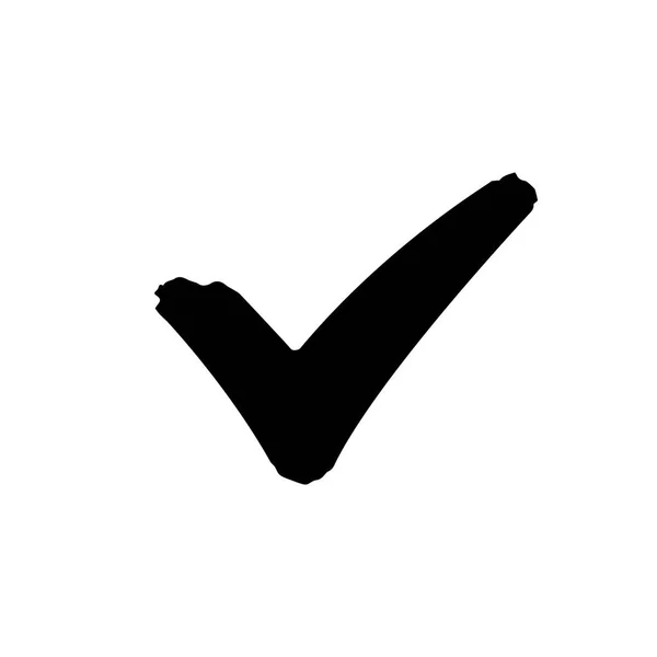 Ícone de marca de verificação e símbolo ok — Vetor de Stock