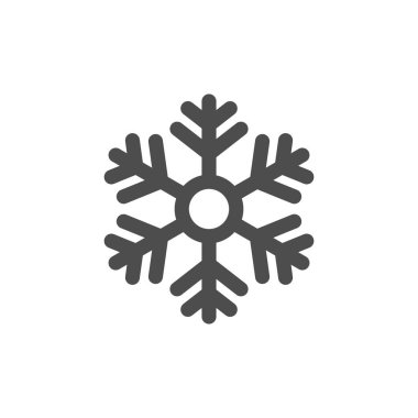 Kar tanesi simgesi veya kar konsepti