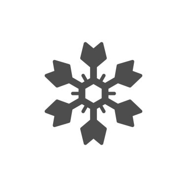 Kar tanesi simgesi veya kar konsepti