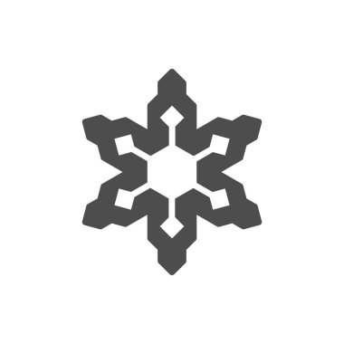 Kar tanesi simgesi veya kar konsepti