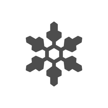 Kar tanesi simgesi veya kar konsepti