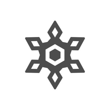 Kar tanesi simgesi veya kar konsepti