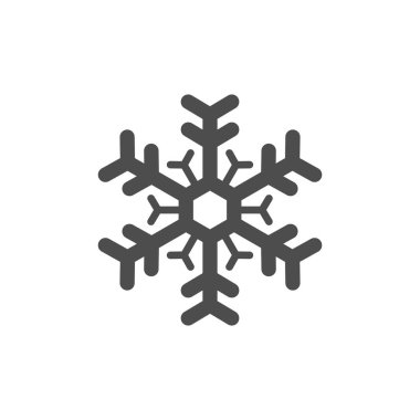 Kar tanesi simgesi veya kar konsepti