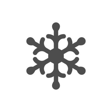 Kar tanesi simgesi veya kar konsepti