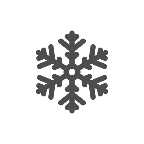 Ícone floco de neve ou conceito de neve — Vetor de Stock