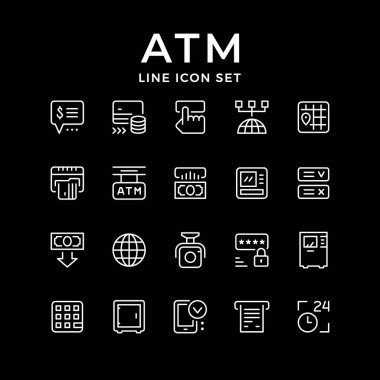 Atm küme satır simgeleri