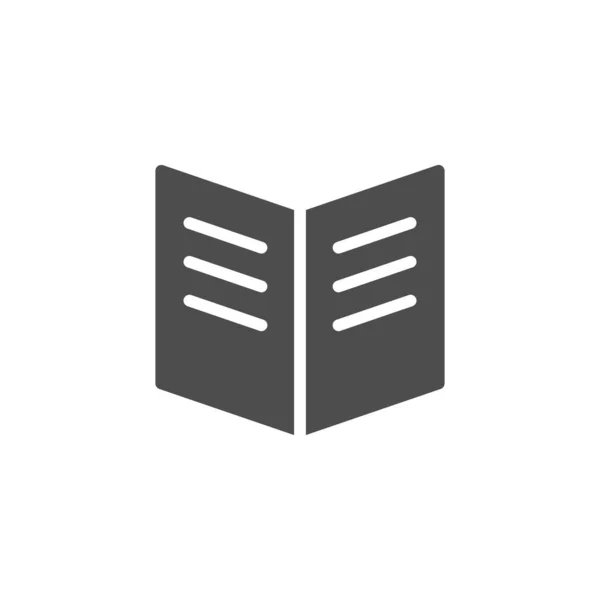 Book glyph icon and education concept — Stockový vektor