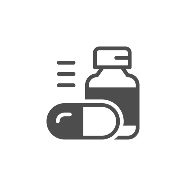 Pills icon and drug symbol — ストックベクタ