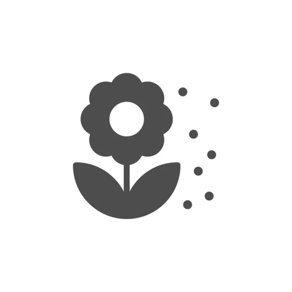 Çiçek açan ikon ve çiçek sembolü — Stok Vektör