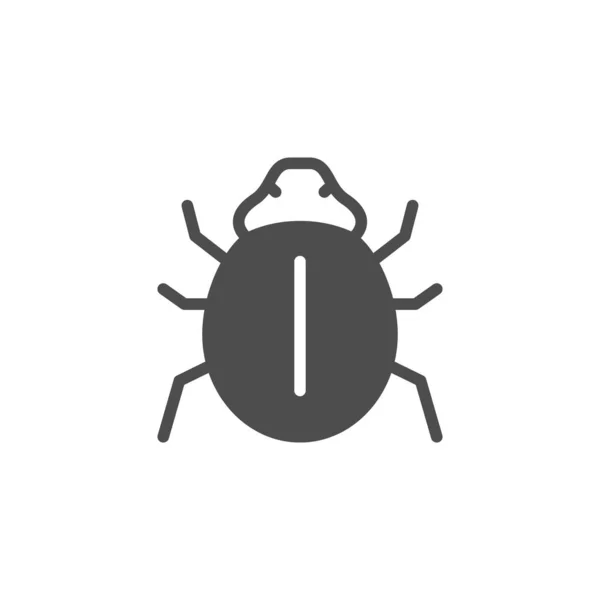 Ikon kutu dan simbol serangga - Stok Vektor