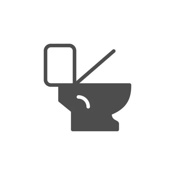 Toilet icoon en wc symbool — Stockvector