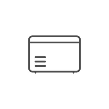 Dondurulmuş göğüs çizgisi ana hatları simgesi