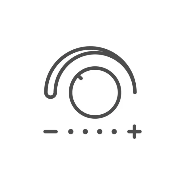 Fridge regulator line outline icon — 스톡 벡터