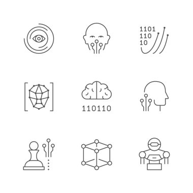 Yapay zekanın çizgi simgelerini ayarla