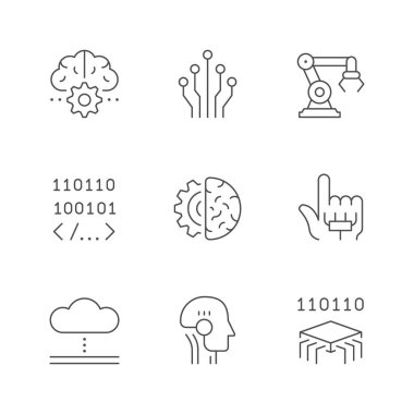 Yapay zekanın çizgi simgelerini ayarla