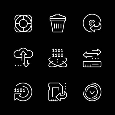 Veri kurtarmanın satır simgelerini ayarla