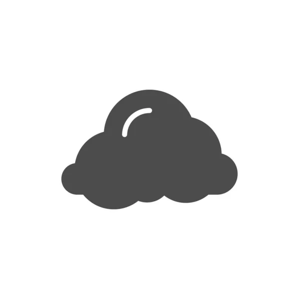 Значок облака и элемент округлой формы — стоковый вектор